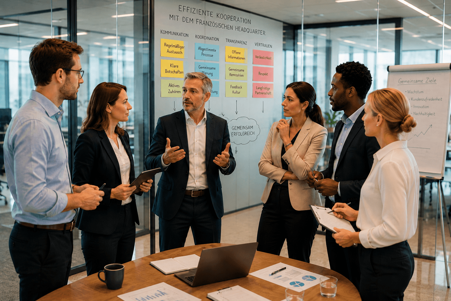 Effiziente Kooperation mit dem französischen Headquarter