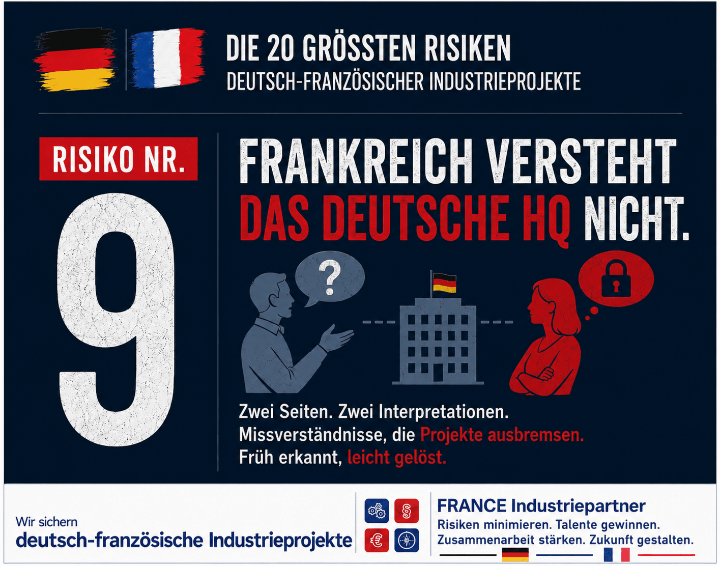 Risiko Nr. 9: Frankreich versteht das deutsche HQ nicht