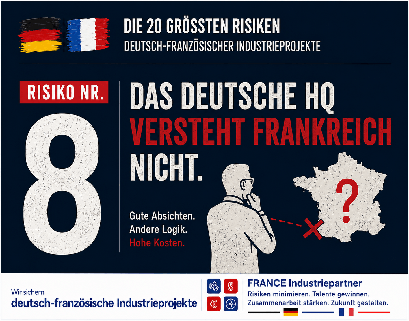 Risiko Nr. 8: Das deutsche HQ versteht Frankreich nicht