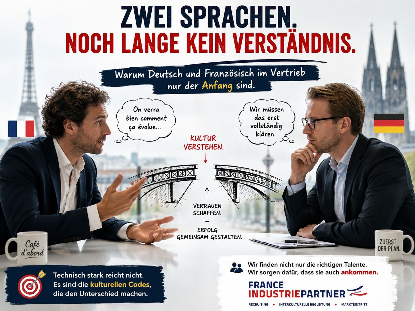 Warum deutsch-französische Vertriebsrekrutierungen an mehr als der Sprache scheitern